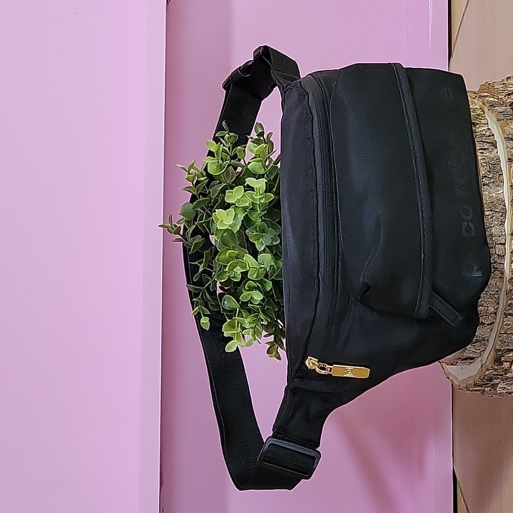 paco rabanne belt Nylon Black Crossbody Bag🐈‍⬛